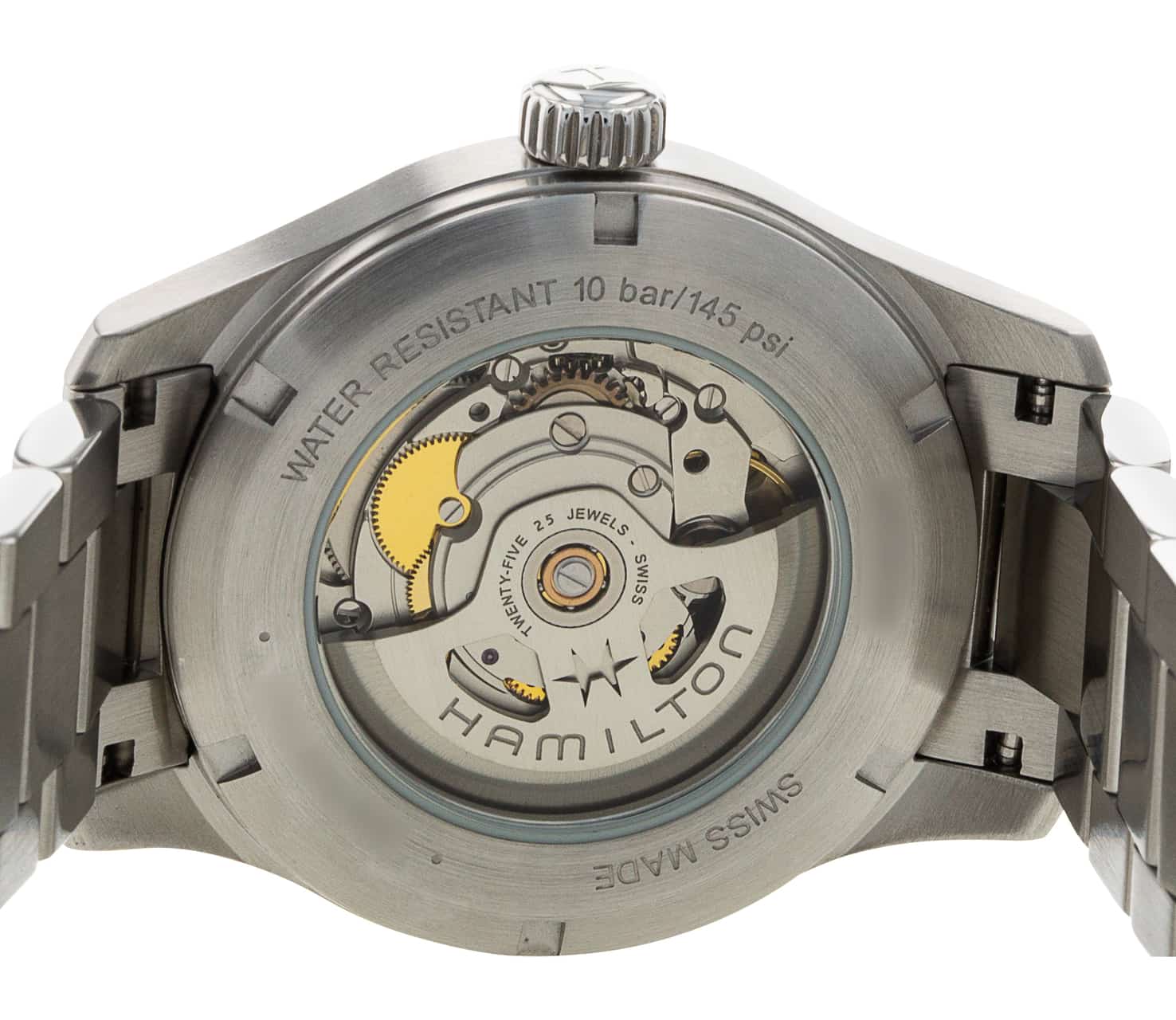 Hamilton Khaki Field Black Arabic Dial Bracelet Strap